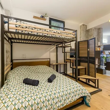 דירה Loft Urban Garden: 4 People - Wifi Fiber - Terrace גרנובל
